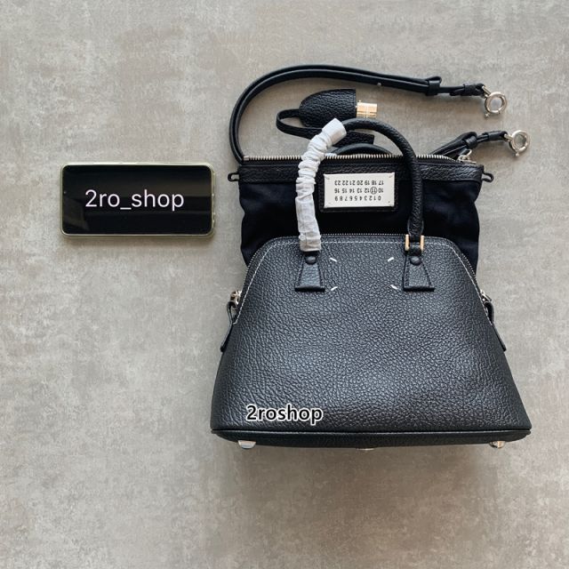 메종마르지엘라탑핸들백블랙