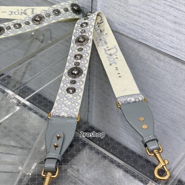 디올자수스트랩오블리크메달그레이
