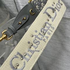 디올자수스트랩오블리크메달그레이
