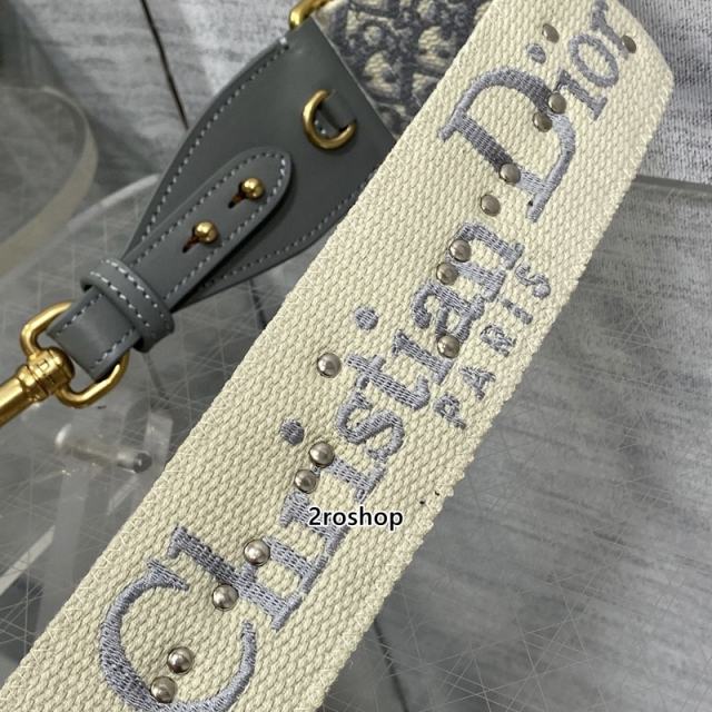 디올자수스트랩오블리크메달그레이
