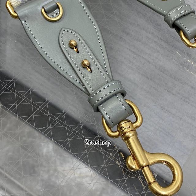 디올자수스트랩오블리크메달그레이