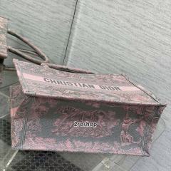 디올북토트백미듐그레이핑크