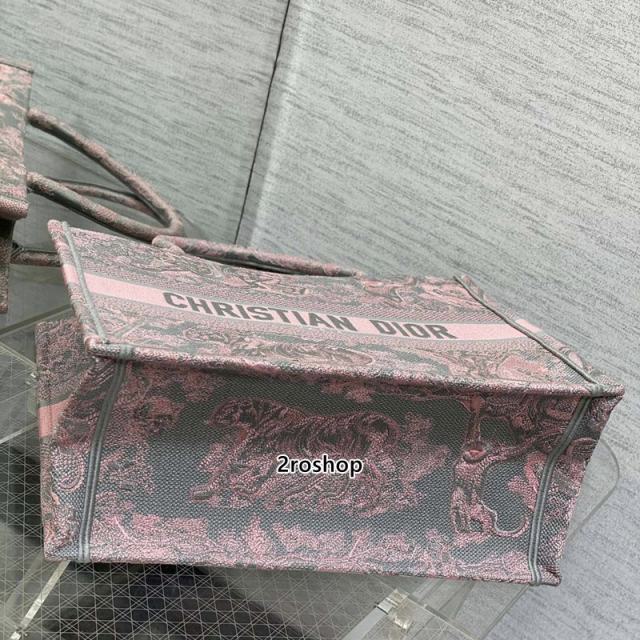 디올북토트백미듐그레이핑크