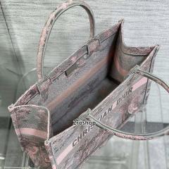 디올북토트백미듐그레이핑크