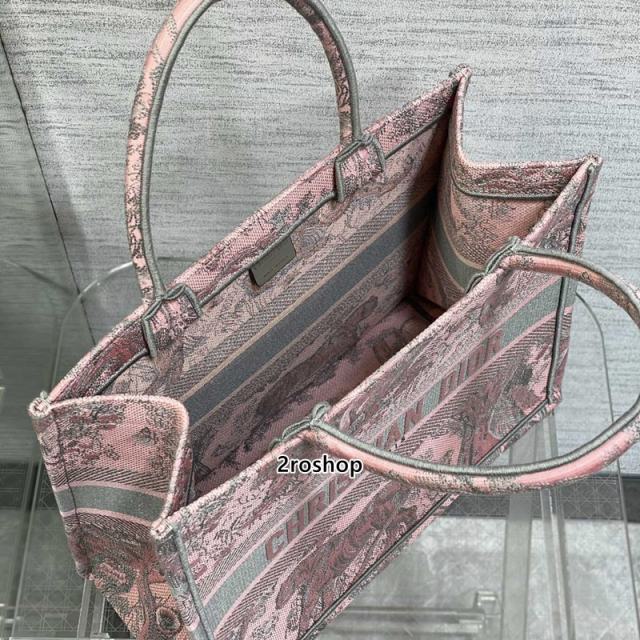 디올북토트백미듐그레이핑크