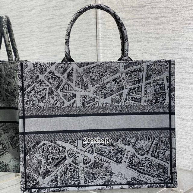 디올북토트백라지블랙화이트