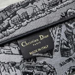 디올북토트백라지블랙화이트