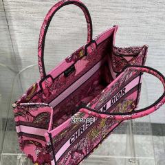 디올북토트백미듐핑크