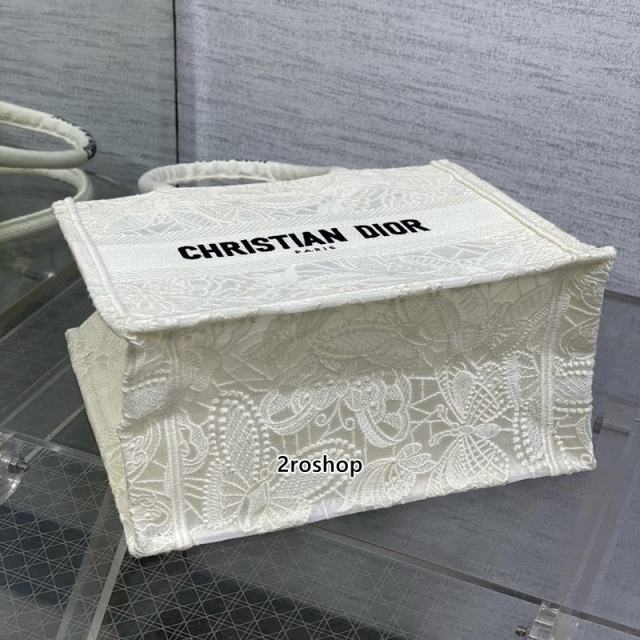 디올북토트백스몰화이트