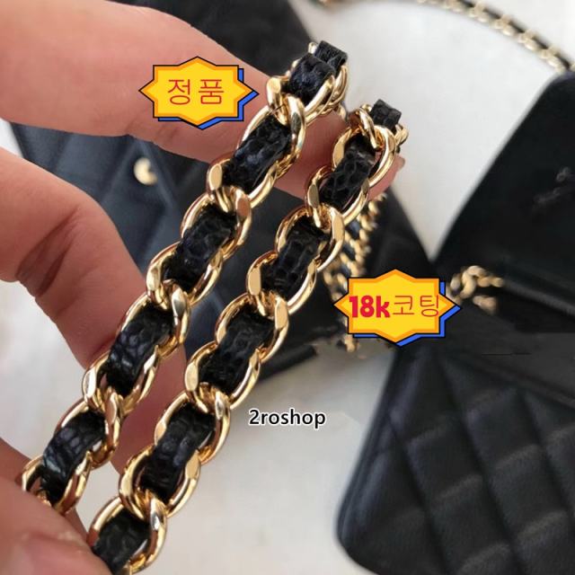 샤넬클래식woc체인백블랙금장카프스킨