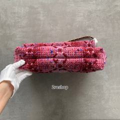샤넬22백핑크금장