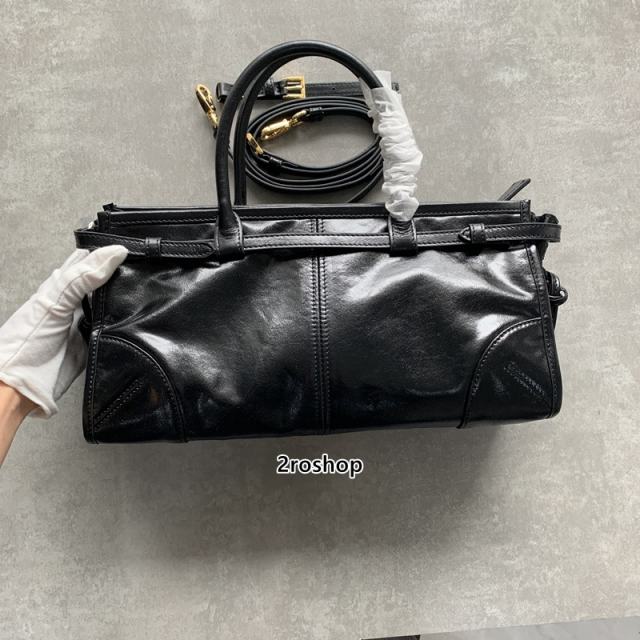 프라다탑핸들백블랙