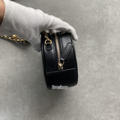 샤넬라운드체인백블랙금장
