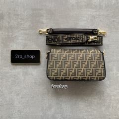 펜디캔버스바게트백미듐