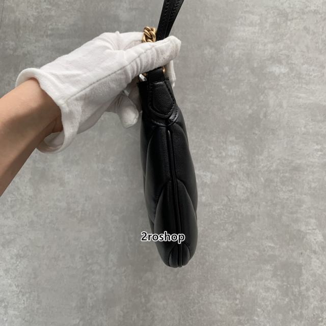 구찌마몽숄더백스몰블랙