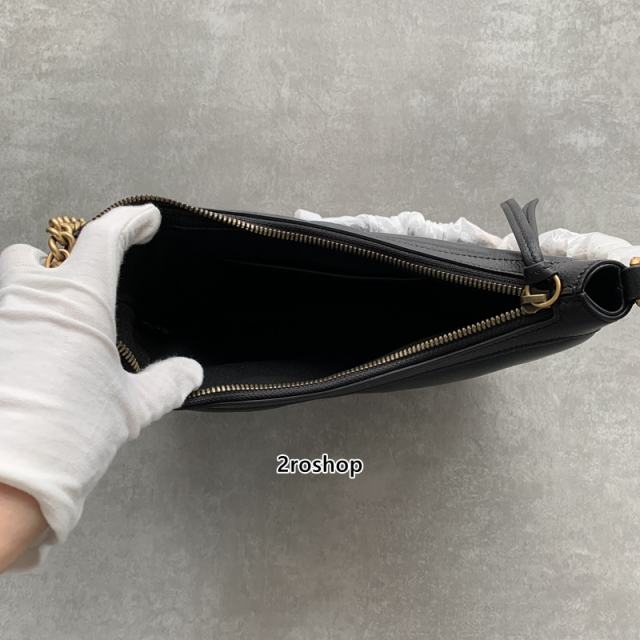 구찌마몽숄더백스몰블랙