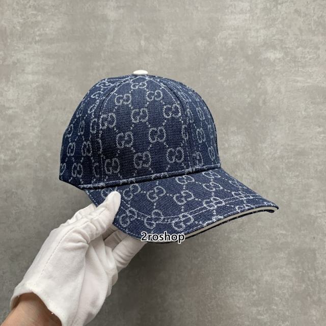 구찌볼캡데님