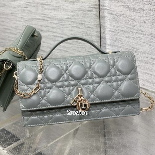 디올레이디백미스디올미니스톤그레이