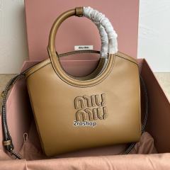 미우미우아이비백브라운가죽