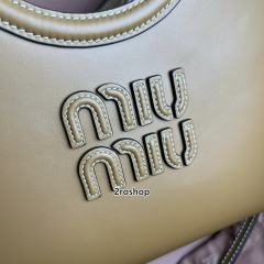 미우미우아이비백브라운가죽