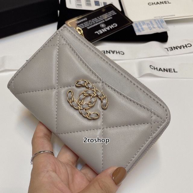 샤넬19로고카드지갑