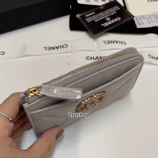 샤넬19로고카드지갑