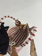 프라다 리넨 혼방 미니 핸드백  1BA038