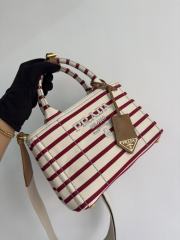 프라다 리넨 혼방 미니 핸드백  1BA038