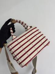 프라다 리넨 혼방 미니 핸드백  1BA038