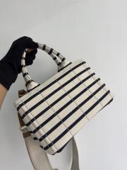 프라다 리넨 혼방 미니 핸드백  1BA038