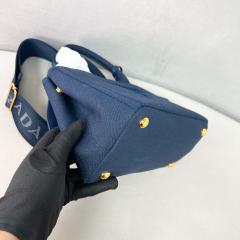 프라다 리넨 혼방 미니 핸드백  1BA038