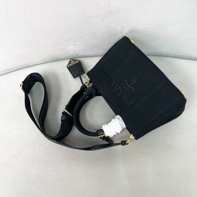 프라다 리넨 혼방 미니 핸드백  1BA038