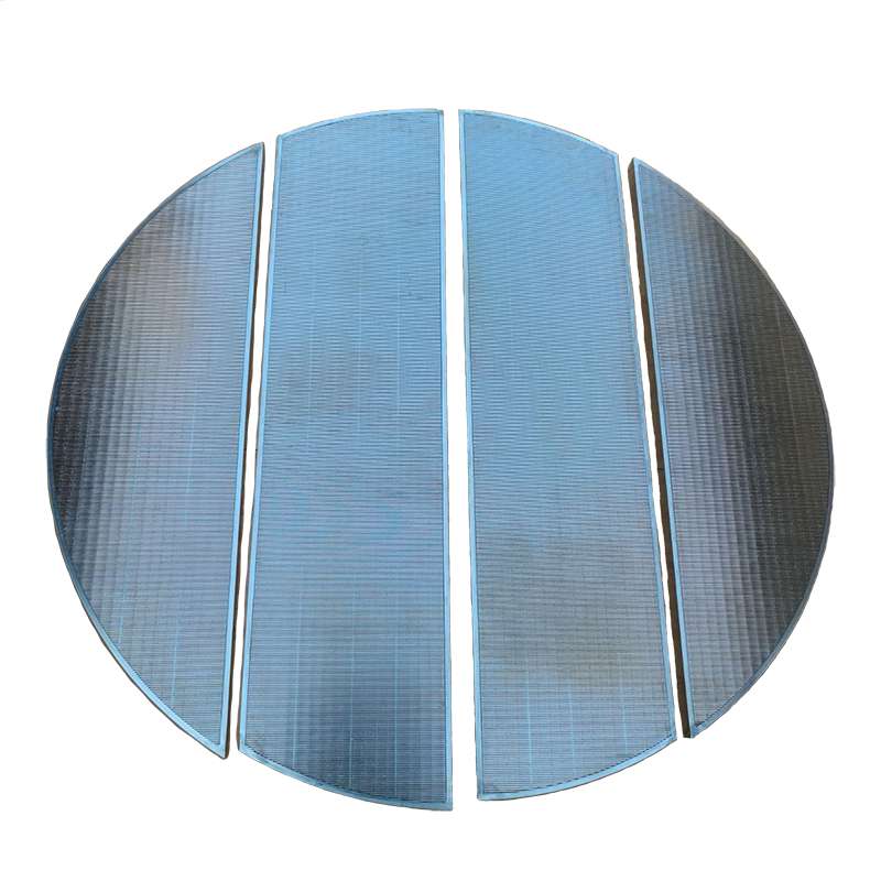 Wedge wire mash tun false bottom for the brewing industry