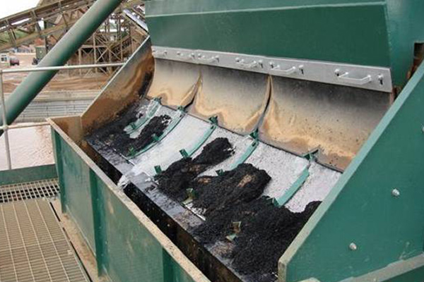 sieve bend screen for dewatering pulverized coal