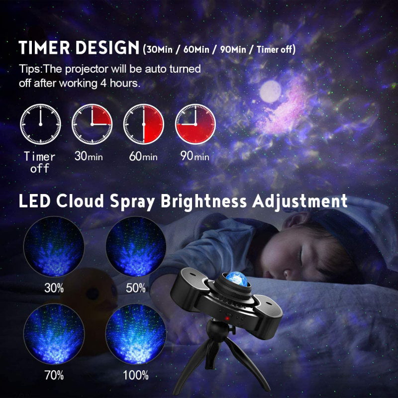 Star Projector Night Light Galaxy Sky Lite with Blue tooth Music Speaker Nightlight Mood for Bedroom, Home Theater, Game Rooms or Party Decoration, Gifts for Kids