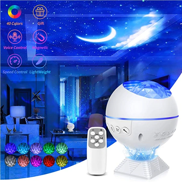 Galaxy Star Projector Night Light Galaxy Nova Projector with 40 Colors Mini Galaxy 360 Pro Nebula Cloud for Bedroom Ceiling Car Adults Kids Gift