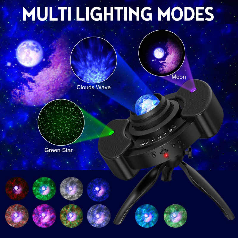 Star Projector Night Light Galaxy Sky Lite with Blue tooth Music Speaker Nightlight Mood for Bedroom, Home Theater, Game Rooms or Party Decoration, Gifts for Kids