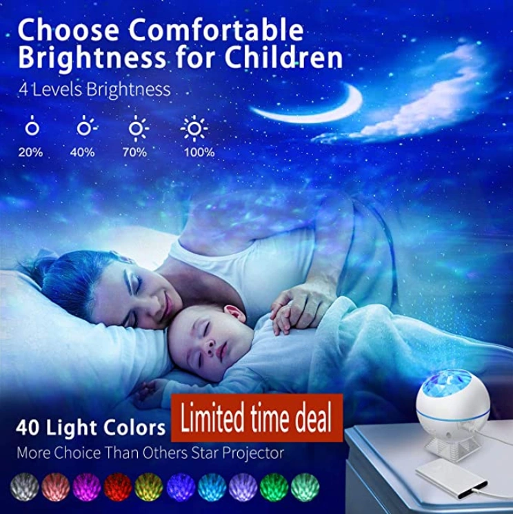 Galaxy Star Projector Night Light Galaxy Nova Projector with 40 Colors Mini Galaxy 360 Pro Nebula Cloud for Bedroom Ceiling Car Adults Kids Gift