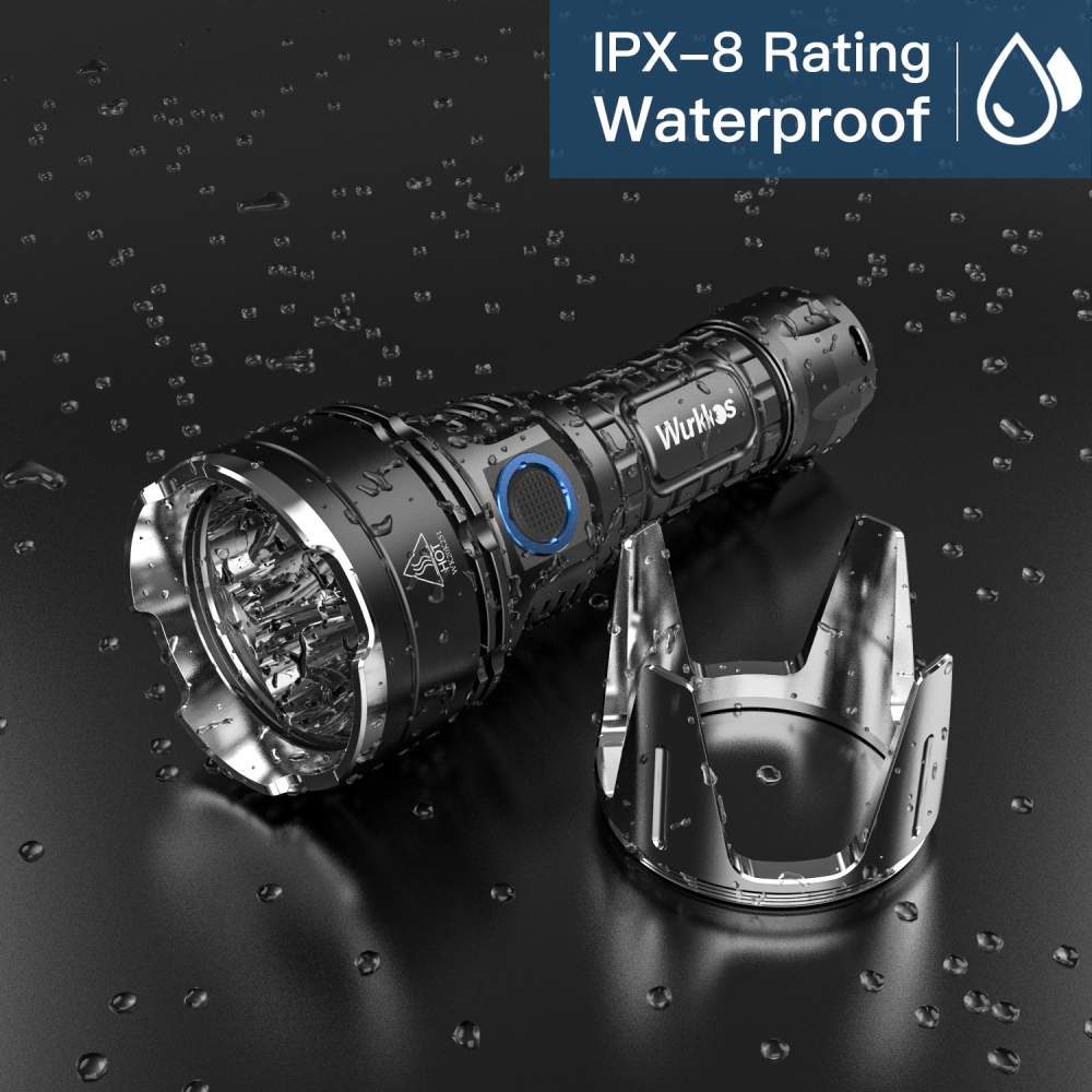 【Clearance】Wurkkos TS30 USB C Rechargeable 21700 Flashlight 4 SST40 Powerful Light 6000lm with Extra Stainless Bezel (deal)