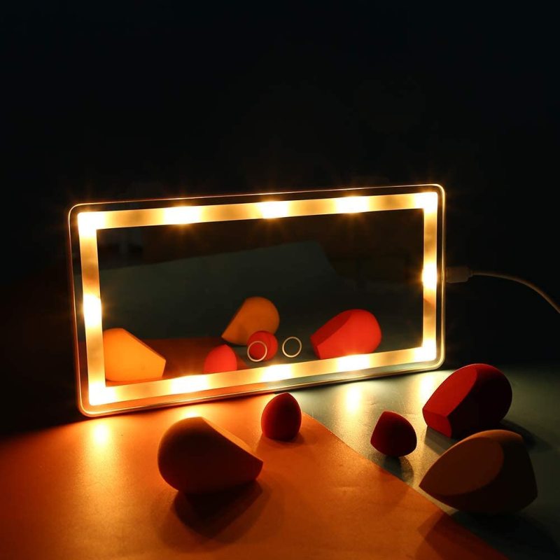 Car Visor Vanity Mirror, 3 Light Group Car Vanity Mirror Type-c Powered, Dimmable Sun Visor Mirror with Touch on Screen