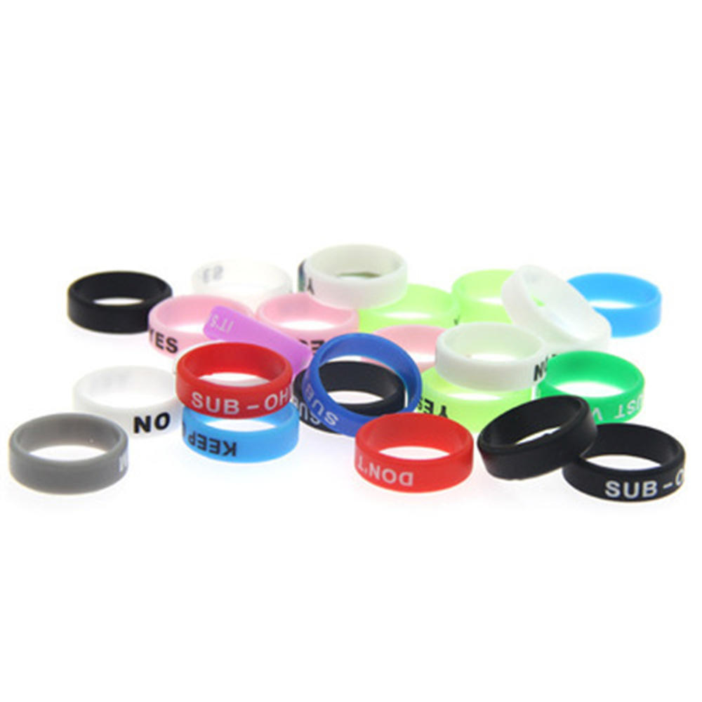 22MM silicone anti-skid ring decorative ring 6pcs/lot mix colors