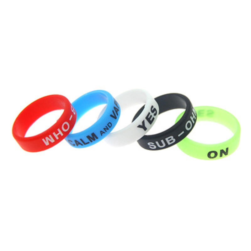 22MM silicone anti-skid ring decorative ring 6pcs/lot mix colors