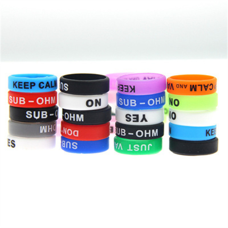 22MM silicone anti-skid ring decorative ring 6pcs/lot mix colors