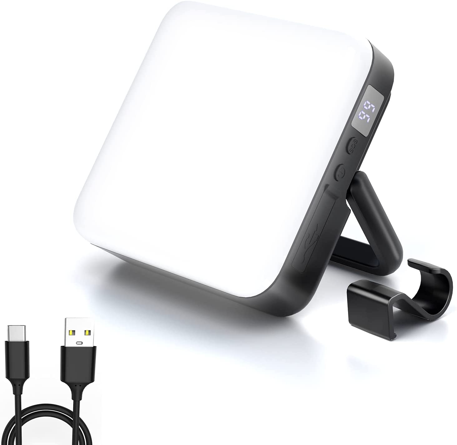 USB Rechargeable Camping Lantern 3000 Lumen - Hokolite Black / 2 Pack