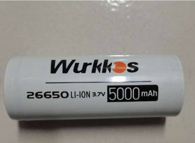 Wurkkos 5000Mah 26650 Batteries 2pcs/lot