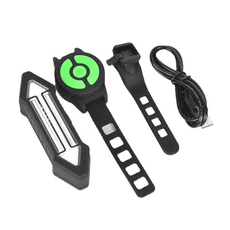 LED Bike Turn Signal 500 Lumen Bicycle Taillight Cycling Direction Indicator USB Charging Rear Light Safety Warning Lamp