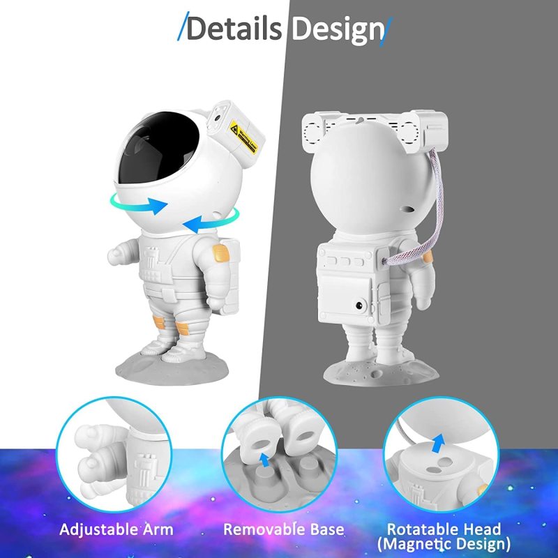 Astronaut Starry Sky Projector With Remote Control Romantic Spaceman Starry Sky Lights Atmosphere Lamp 360° Rotate Perfect