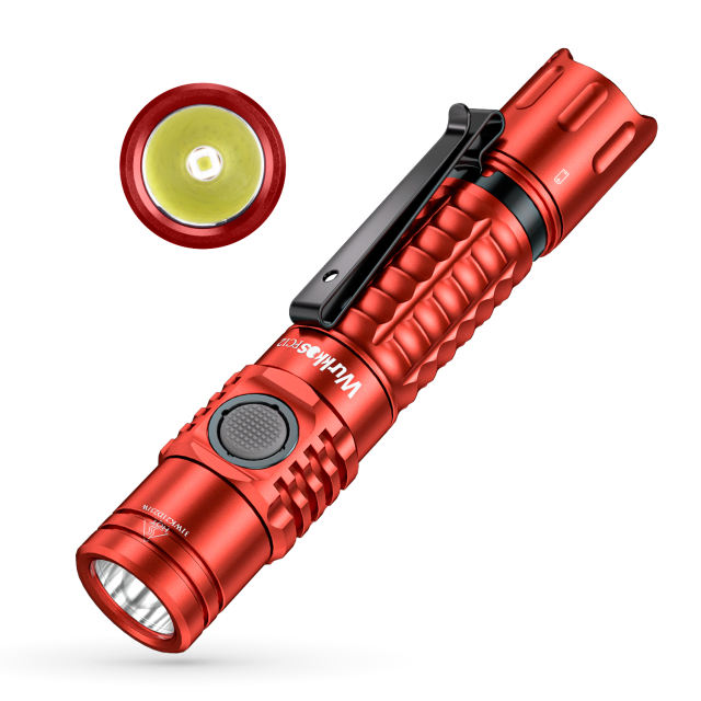 Wurkkos FC12 New Color USB C Rechargeable Tactical Flashlight SFT40 2000lm 345M Throw Powerful Torch with Tail Switch 2 Groups