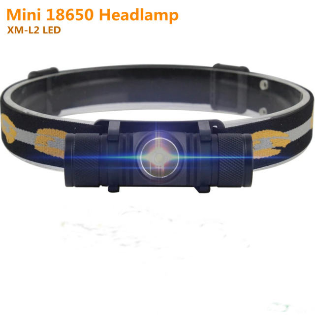 18650 Headlight 1100LM LED White Light Head Torch USB Recharger Headlamp 6-Mode Dimming Waterproof Flashlight Camping Hunting