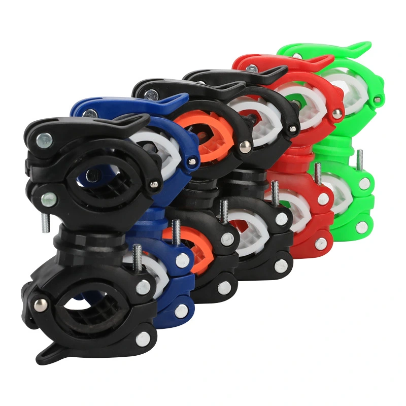 360 Swivel Bicycle Cycle Bike Front Mount LED Headlight Holder Clip Rubber for 18-38mm Diameter Flashlight new Hunting Shooting Gun Accessories